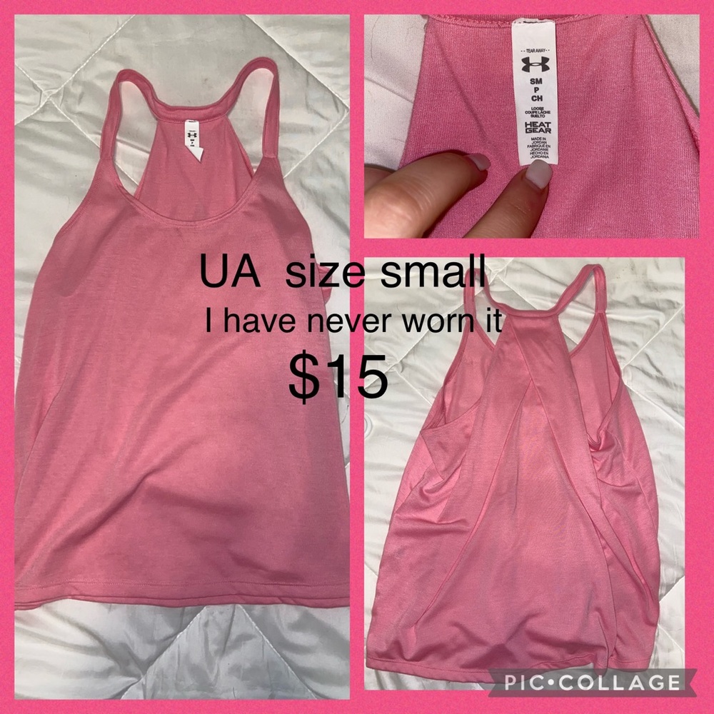 Pink under armour top